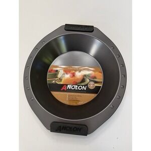 Anolon SureGrip 9" Pie Pan Nonstick Bakeware Silicone Handles New.    5264